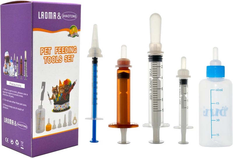 SHAOTONG Pet Feeding Tools Set for Kittens and Puppies - Image 1